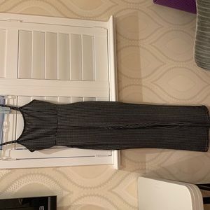 Black and white pant jumpsuit